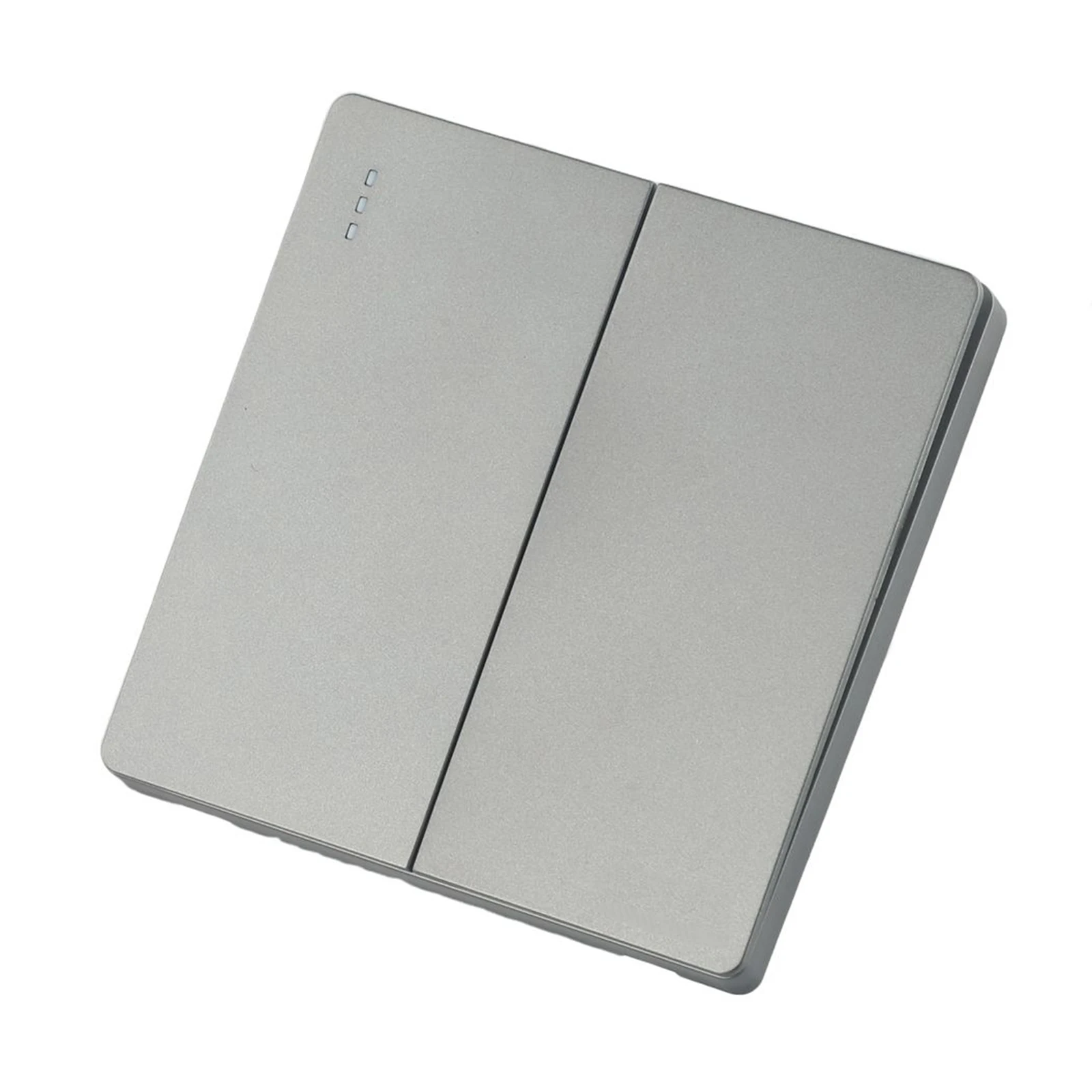 سهل الاستخدام للكمبيوتر الشخصي 86 مم مفتاح زر ضغط بدون إطار تصميم زر كبير رمادي غير لامع لوحة مزخرفة مادة مثبطة للهب