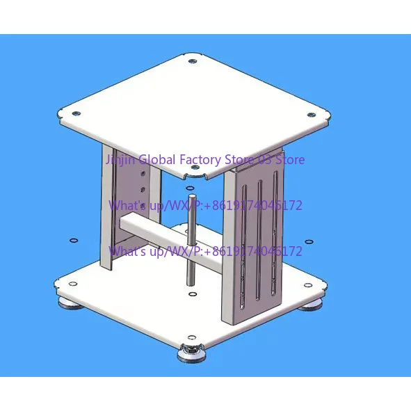 Vibration plate chassis circular/ automatic telescopic multi-functional bracket vertical adjustment rack feeding plate seat