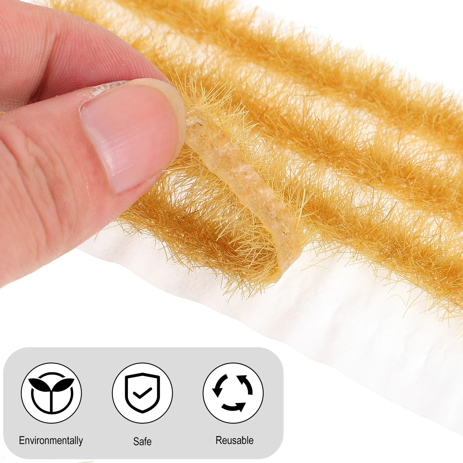 شرائط العشب الاصطناعي لتقوم بها بنفسك نبات محاكاة العشب المصغر قابلة لإعادة الاستخدام نباتات وهمية زينة صغيرة صغيرة #3