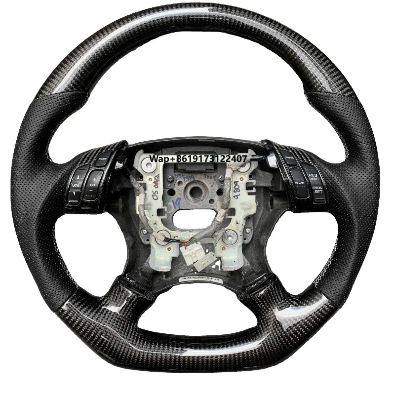 Hot Selling Factory Price Carbon Fiber Sports Style 350mm Diameter Lightweight Car Steering Wheel for Accord 2003-2007