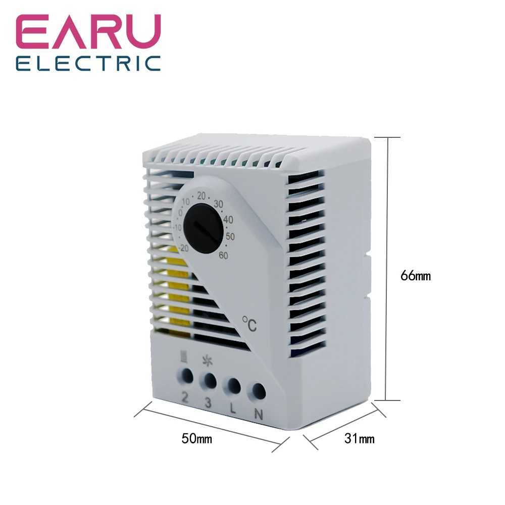 Thermostat Hygrostat FZK011 Electrical Box Mechanical Temperature Controller Humidity Controller Fan Heater Cooler