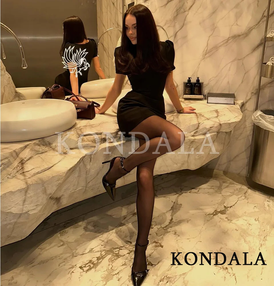 KONDALA Damen-Party-Minikleid, elegant, sexy, kurzärmelig, schmales Kleid, 2025, modisches Abendessen, Dating, Damenkleid, Silvesterkleid