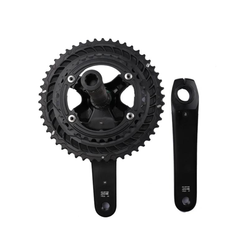 Shimano 105 HOLLOWTECH II Di2 R7100 2x12-Gang 165/170/172,5/175 mm 50-34T 52-36T Kurbelgarnitur mit Kettenblatt für Rennräder – Detail 5