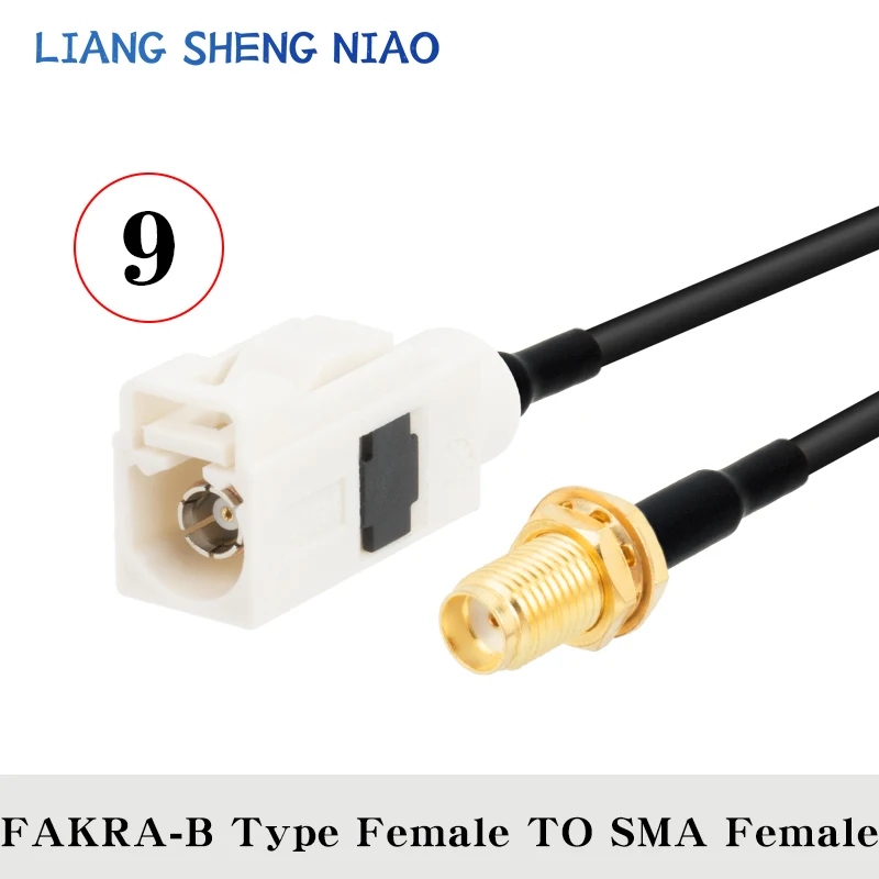 RG174 Coax Cable line FAKRA B TYPE TO SMA Male Female Coaxial cable Connector RF Crimp for Cable GPS Antenna 3G universal B TYPE