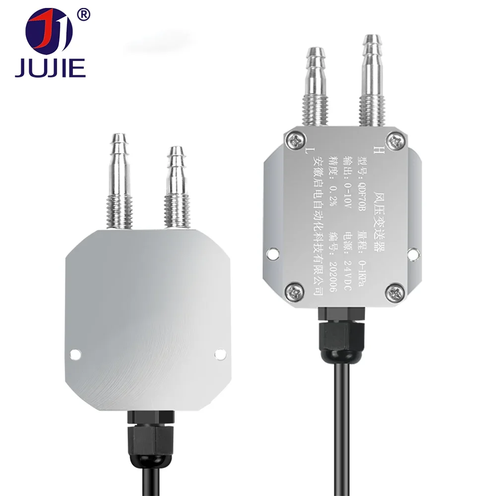 

Датчик дифференциального давления воздуха 2026 для вентиляторов и труб, микродатчик давления 50Па, 500Па, 20КПа, выходной сигнал 0-10В