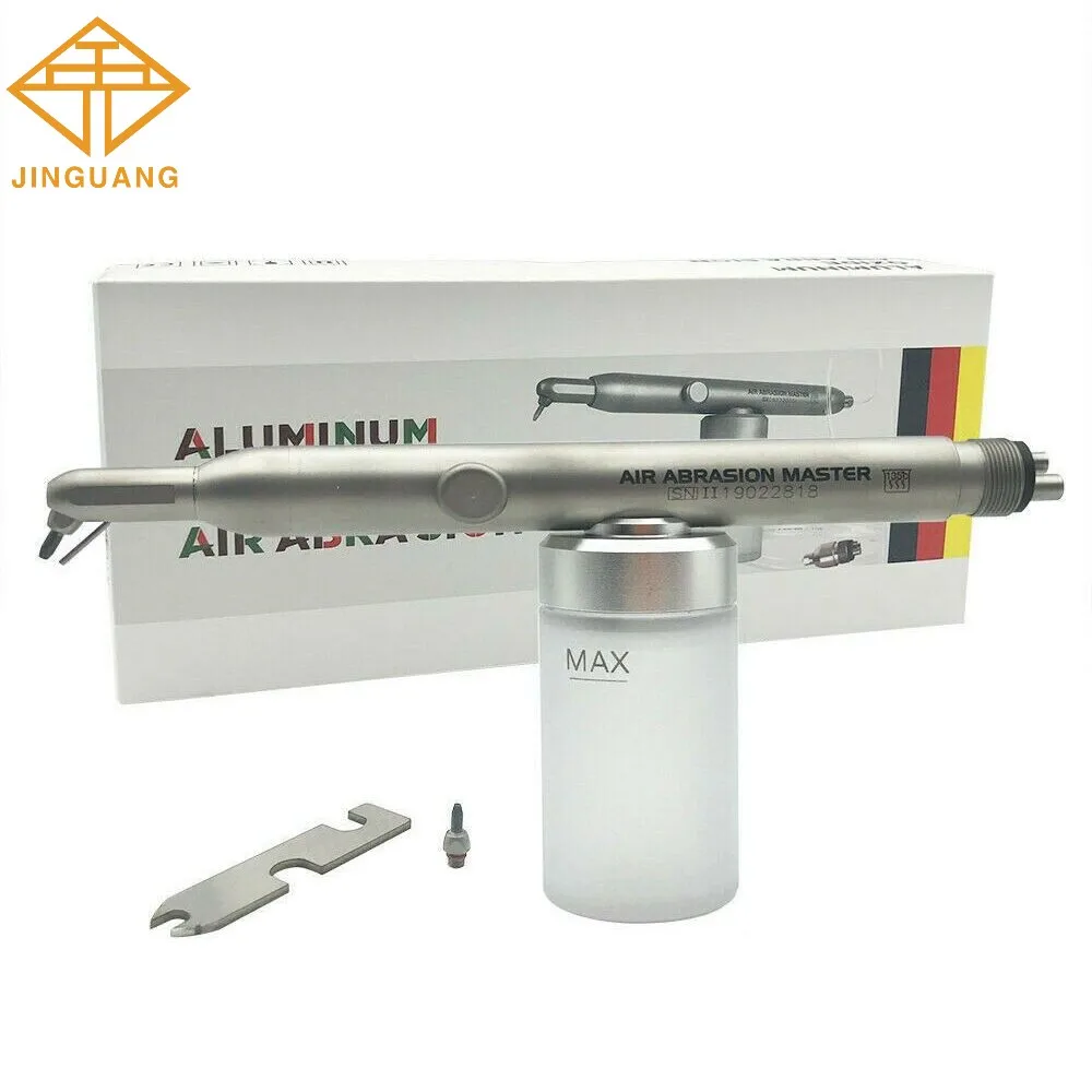 Dental Alumina Air Abrasion Polisher Sandblaster 4 Hole Aluminum Oxide Sandblasting Gun with Cooling Function Dentistry Tools