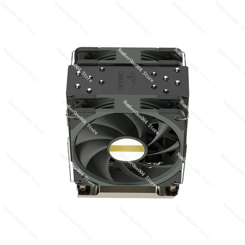 Suitable for 4U LGA4677 Server Cooler 6 Heat Pipes 12cm Dual Fans 4