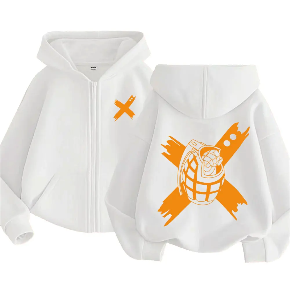 Japan Anime My Hero Academia Reißverschluss-Hoodie Harajuku Mode Manga Vintage Zip-Up-Jacke Herren Fleece Übergroßer Zip-Up-Sweatshirt – Detail 7
