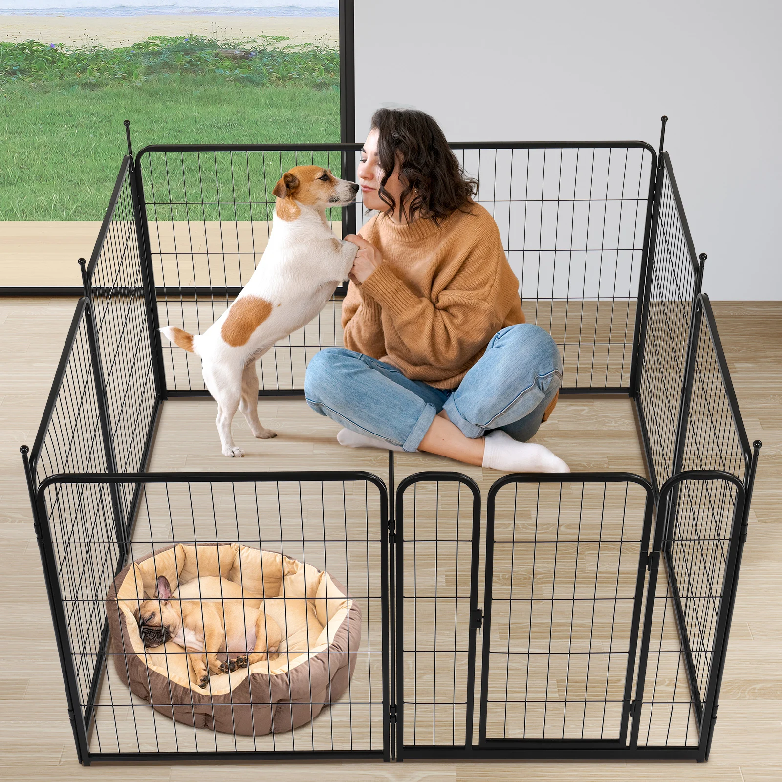 Dog Playpen Pet Dog Fence, 32