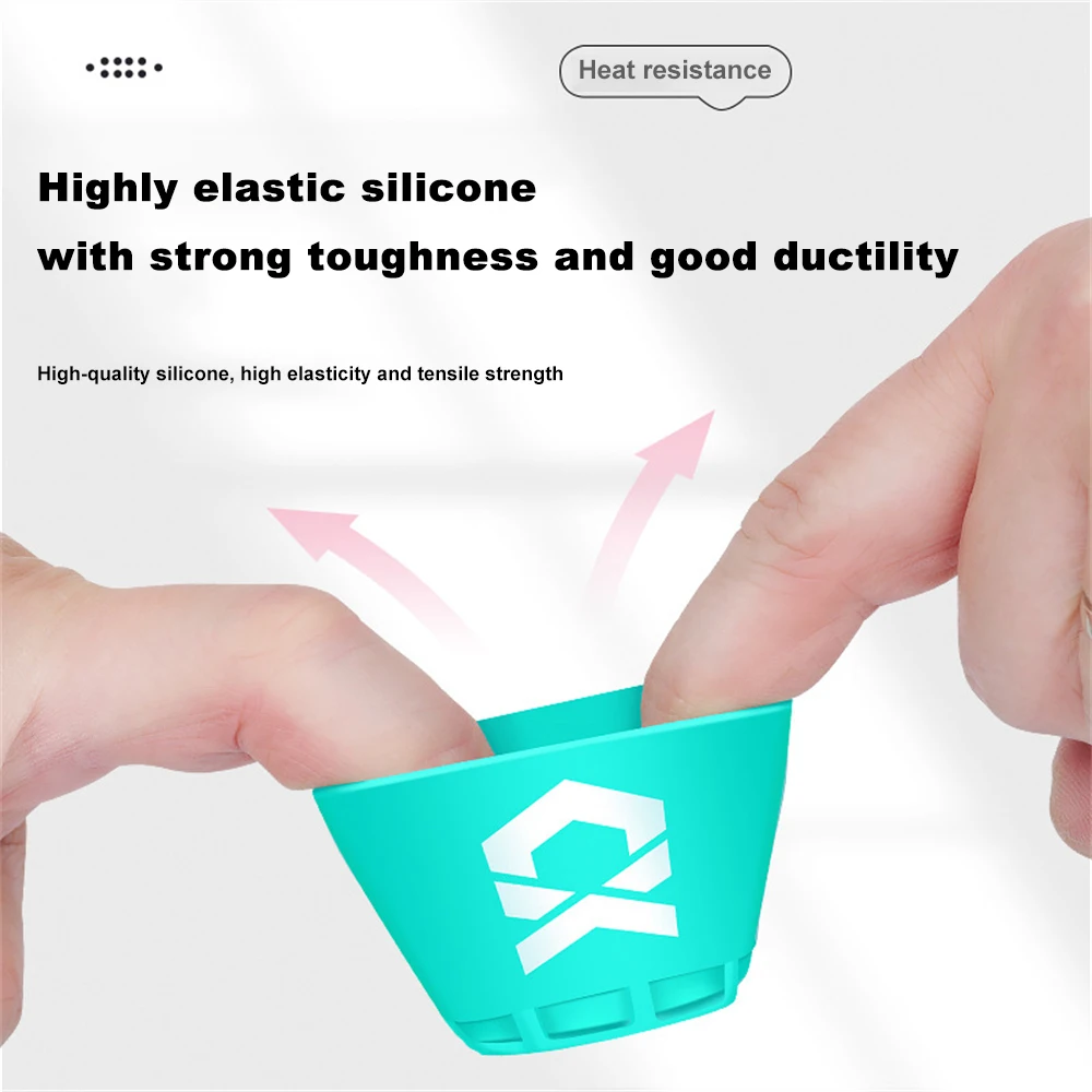 Universal Fishing Rod Butt Cap Silicone Non-Slip Cover for Lure Rods Replacement End Plug Protector Anti-Shock Fishing Accessory