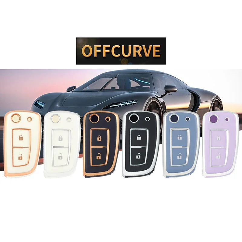 OFFCURVE Car Key Case Cover For Nissan Qashqai J11 X-trail Murano Maxima Tiida Altima Quest Juke Geniss Key Fob Key Protector