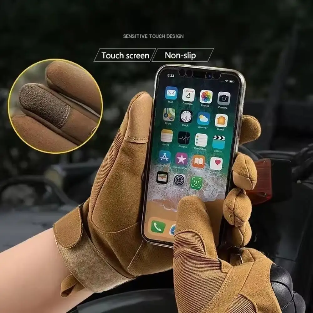 Rękawice taktyczne outdoorowe dla fanów sportów wojskowych, rękawice do jazdy lokomotywą dla mężczyzn, oddychające, szybkoschnące, wygodne, miękkie rękawice.