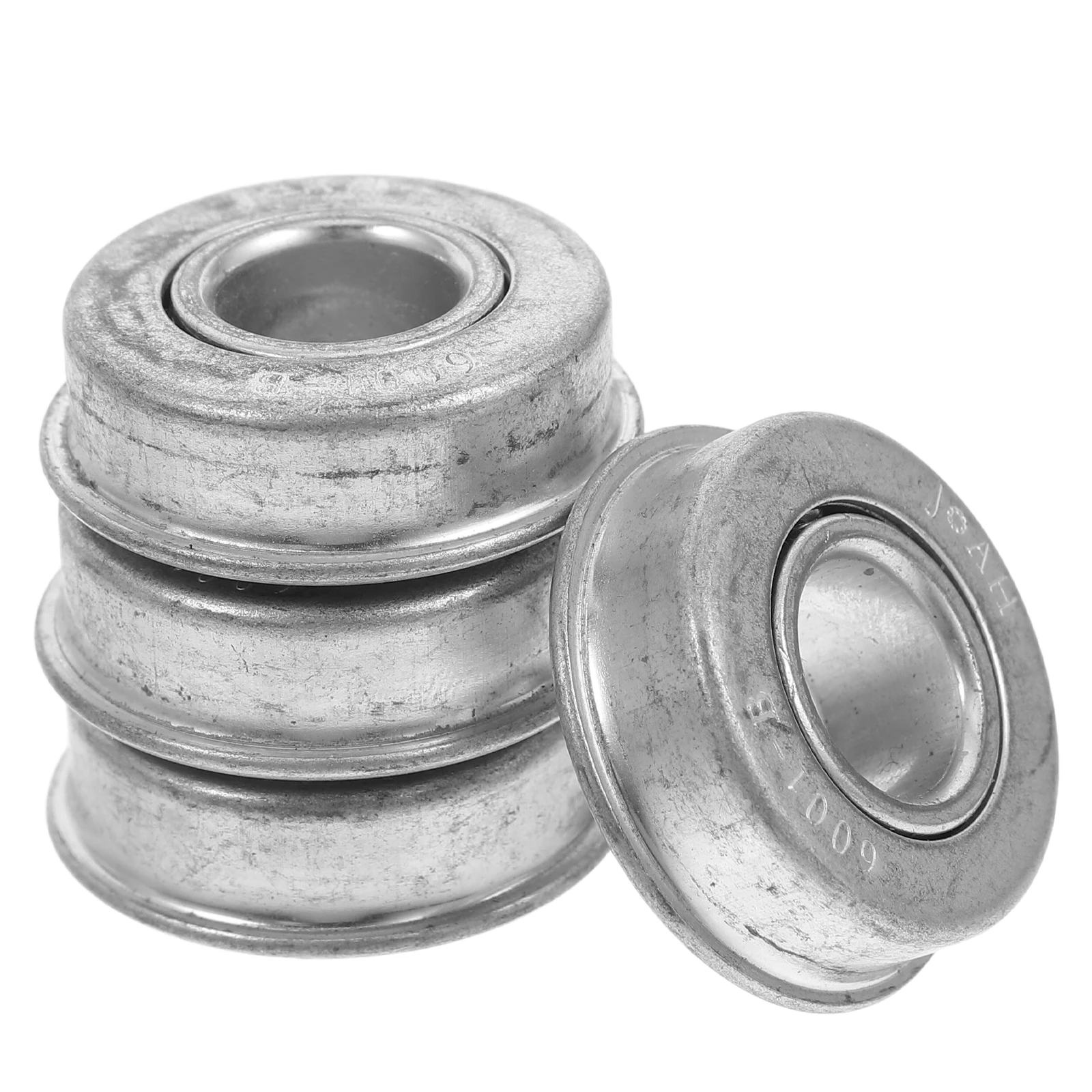 

4 Pcs Lawn Mower Wheel Bearings Durable Sealed Smooth Operation Steel Flanged Pressure Glider Bearings Agricultural Machine