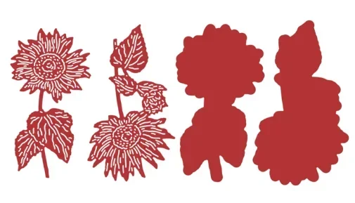 Sunflower and Flowers 2025 New Metal Cutting Dies Scrapbook Diary Decoration Embossing Template Diy