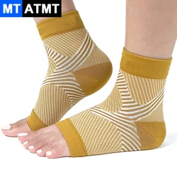 1Pair Plantar Fasciitis Compression Ankle Brace SocksSleeves,Provides Foot & Arch Support. Heel Pain, Achilles Tendonitis Relief