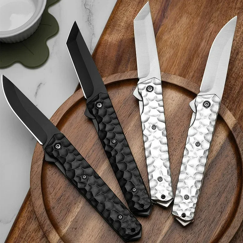 Hot Sale Stainless Steel Folding Knife Self Defense Survival Camping Tactical Outdoor Pocket Hunting  Knives EDC Pocket knives