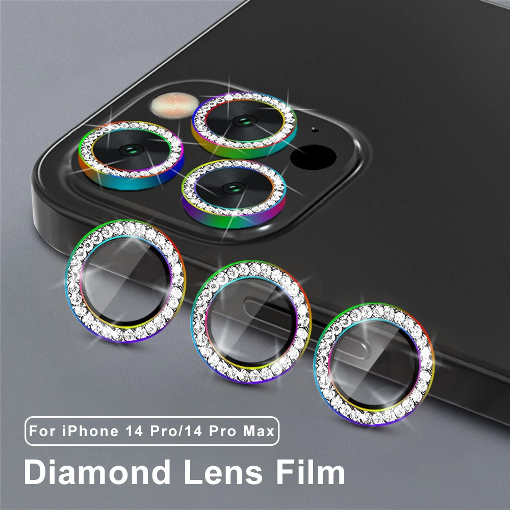 Lens Film For iPhone 14 Pro Max Plus Diamond Camera Rings for iphone14 14Pro Hawkeye Full Cover Protector Eagle Eye Ring