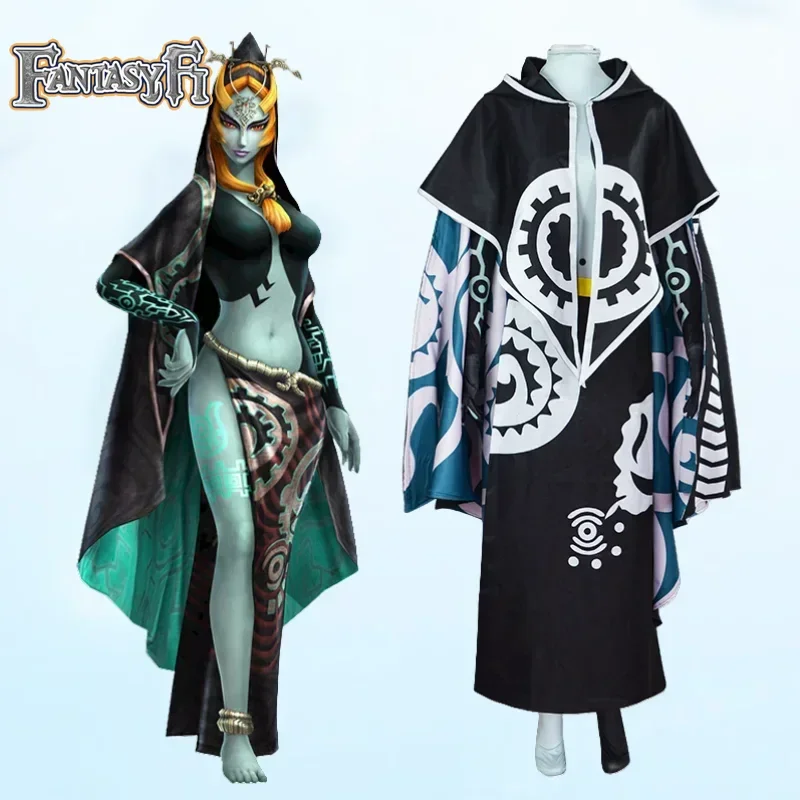 Midna Cosplay Costume Princess Disfraz Mujer Cloak Carnival Uniform Anime Cos Halloween Party Legend Kimono Bodysuti Jumpsuit