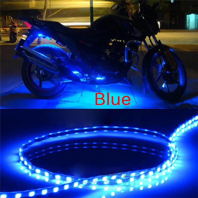 Waterproof DC 12V Motor LED Strip SMD Underbody Decorative Strip Light For Car Motorcycle Beautiful Decorative Soft Lights