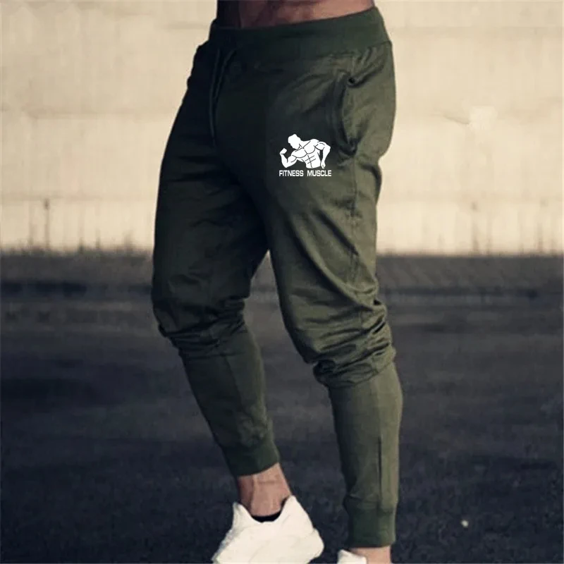 Men Running Pants GYM Fitness Muscle Pants Running Sweatpants Slim Sport Trousers Men Jogging Skinny Sport Pencil Pants