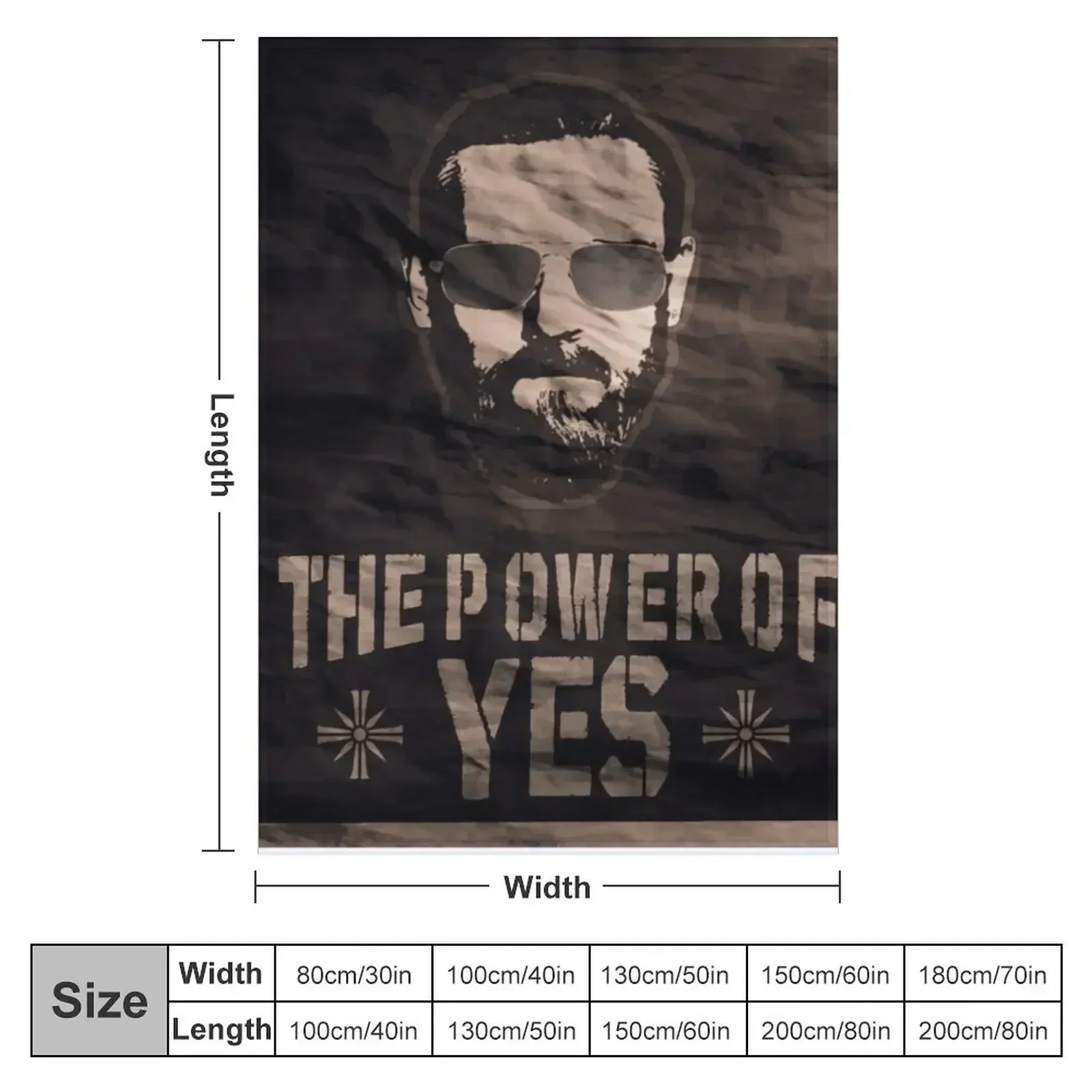 The Power of Yes Throw Blanket couch cozy soft plush fuzzy picnic outdoor blanket