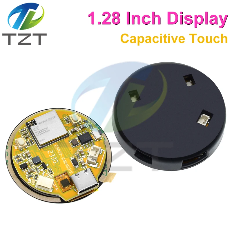 Imagem -05 - Relógio Inteligente com Toque para Arduino Ips Lcd Módulo Tft Wifi Bluetooth Placa de Desenvolvimento 1.28 240x240 Ips Esp32