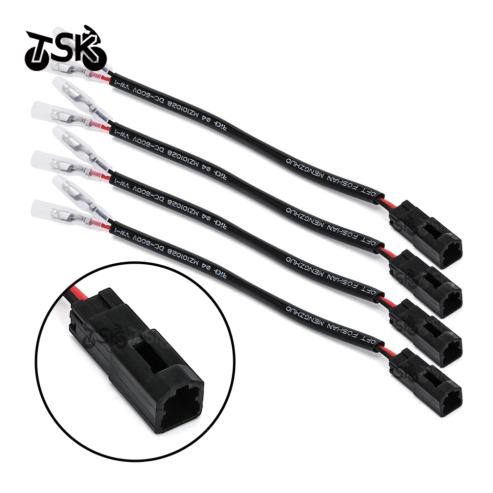 Motorcycle Accessories For Ducati Turn Signal Wire Adapter Indicator Connectors Blinker Cable Plug Wiring Harness Monster 2/4P