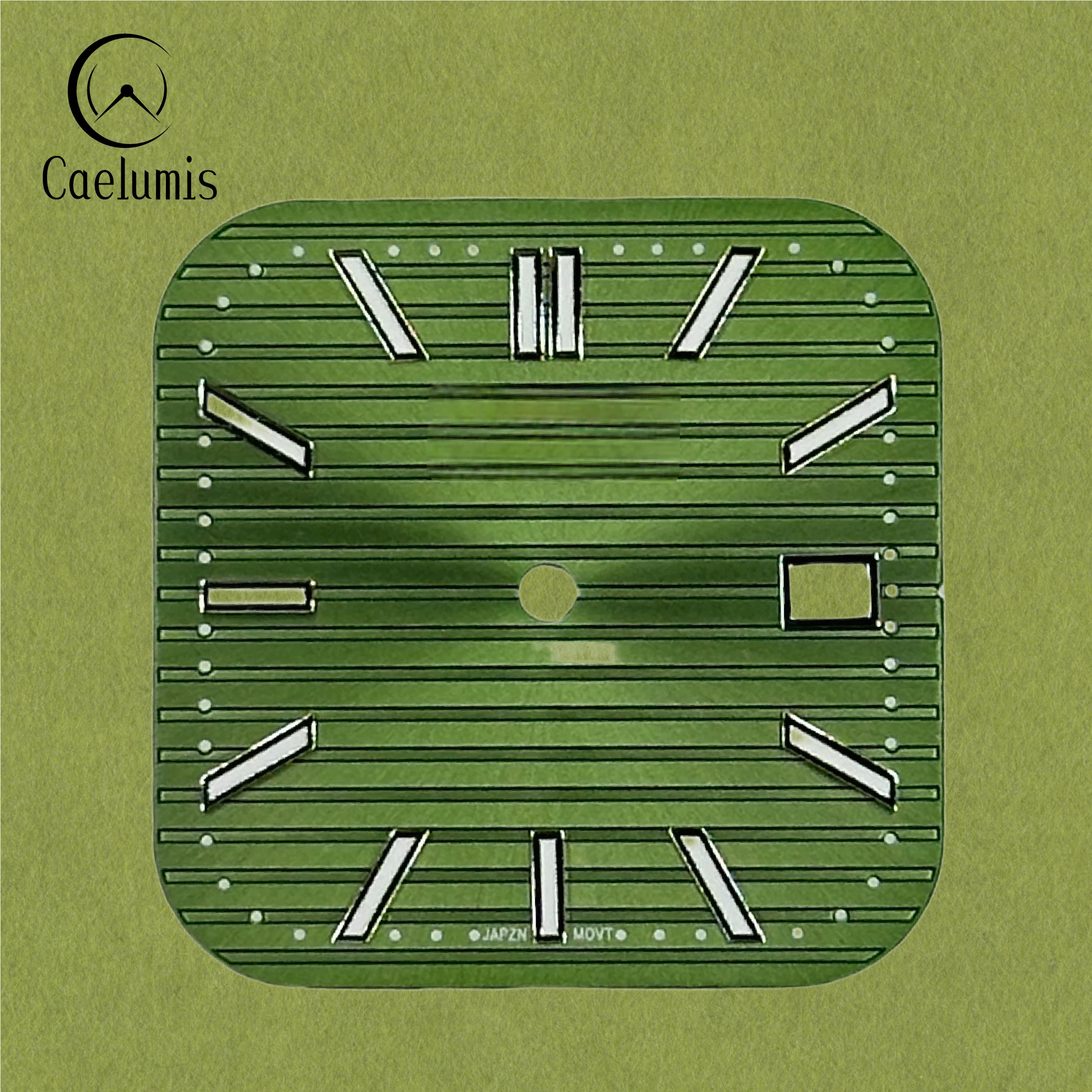 Caelumis Watch Dial S Logo S Dial  Luminous Square Dial Date Dial 29.5mmdial for NH35 movement Watches for men mods parts view 4