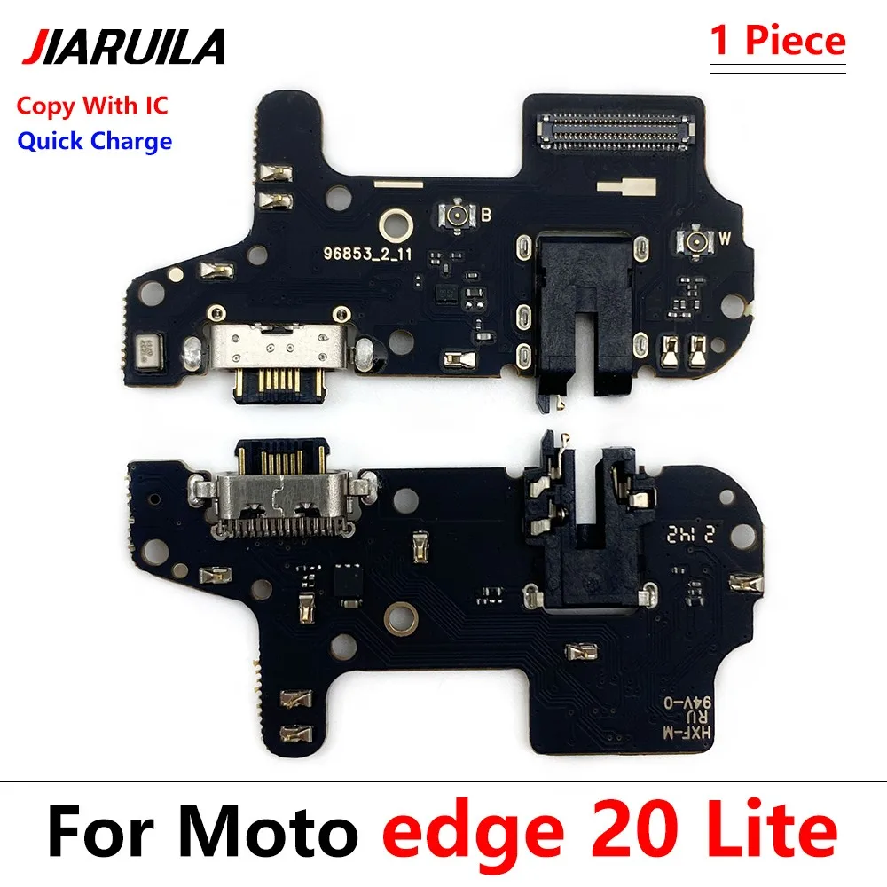 USB Charging Dock Jack Plug Socket Port Connector Charge Board Flex Cable For Moto Edge 20 Lite Pro 30 Neo Fusion Ultra Plus