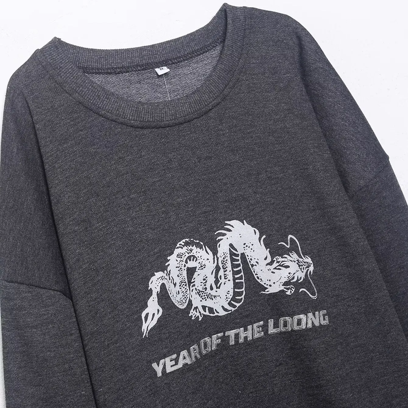 เสื้อสเวตเตอร์ลายสัตว์สำหรับผู้หญิง ทรงหลวม แขนยาว คอกลม สไตล์ลำลอง ใส่ได้ทุกวัน รุ่นใหม่ล่าสุดสำหรับฤดูใบไม้ร่วง