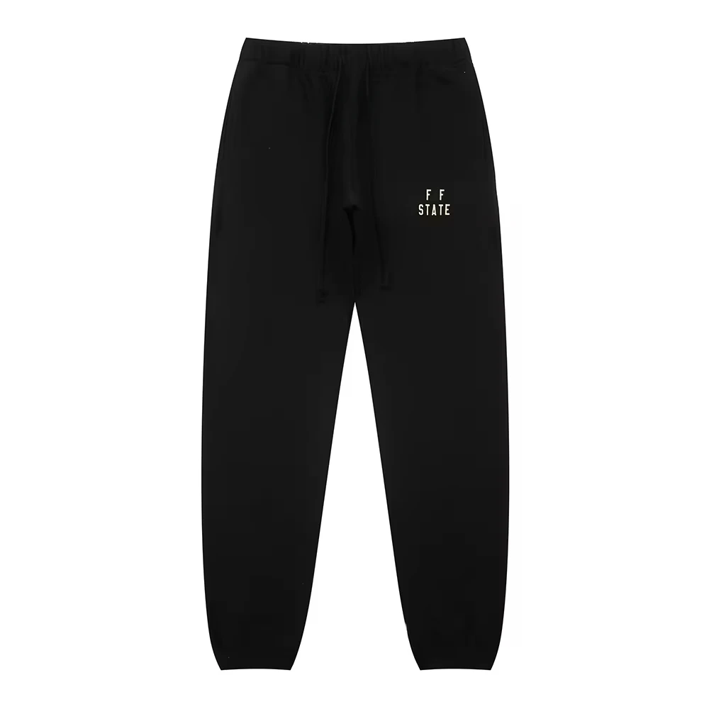 24 outono a volta para shcoll coleção calça stat carta cordão moletom masculino feminino casual streetwear joggers calças