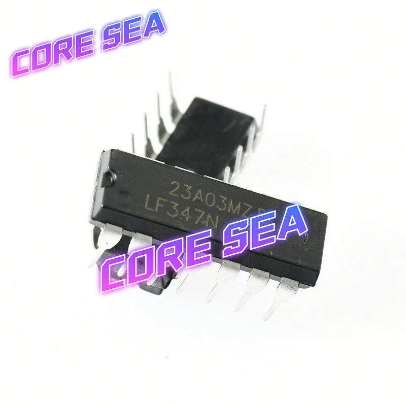 Direct insertion LF347N LF347CN DIP-14 broadband JFET input four operational amplifiers LF347 chip 347