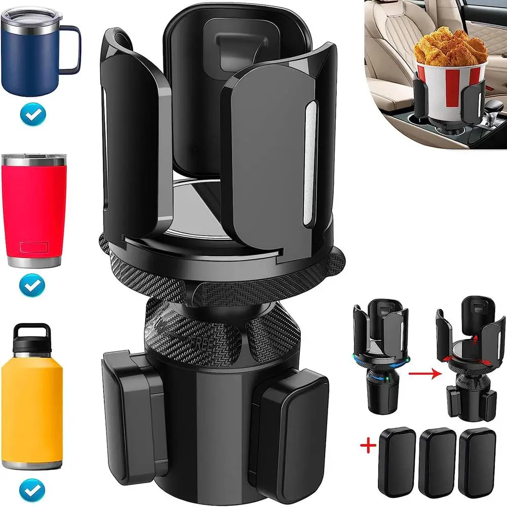 

Cup Holder Expander For Car Multi-Functional Cup Holder Adapter With Adjustable Expander Base For Large Bottles Drinks