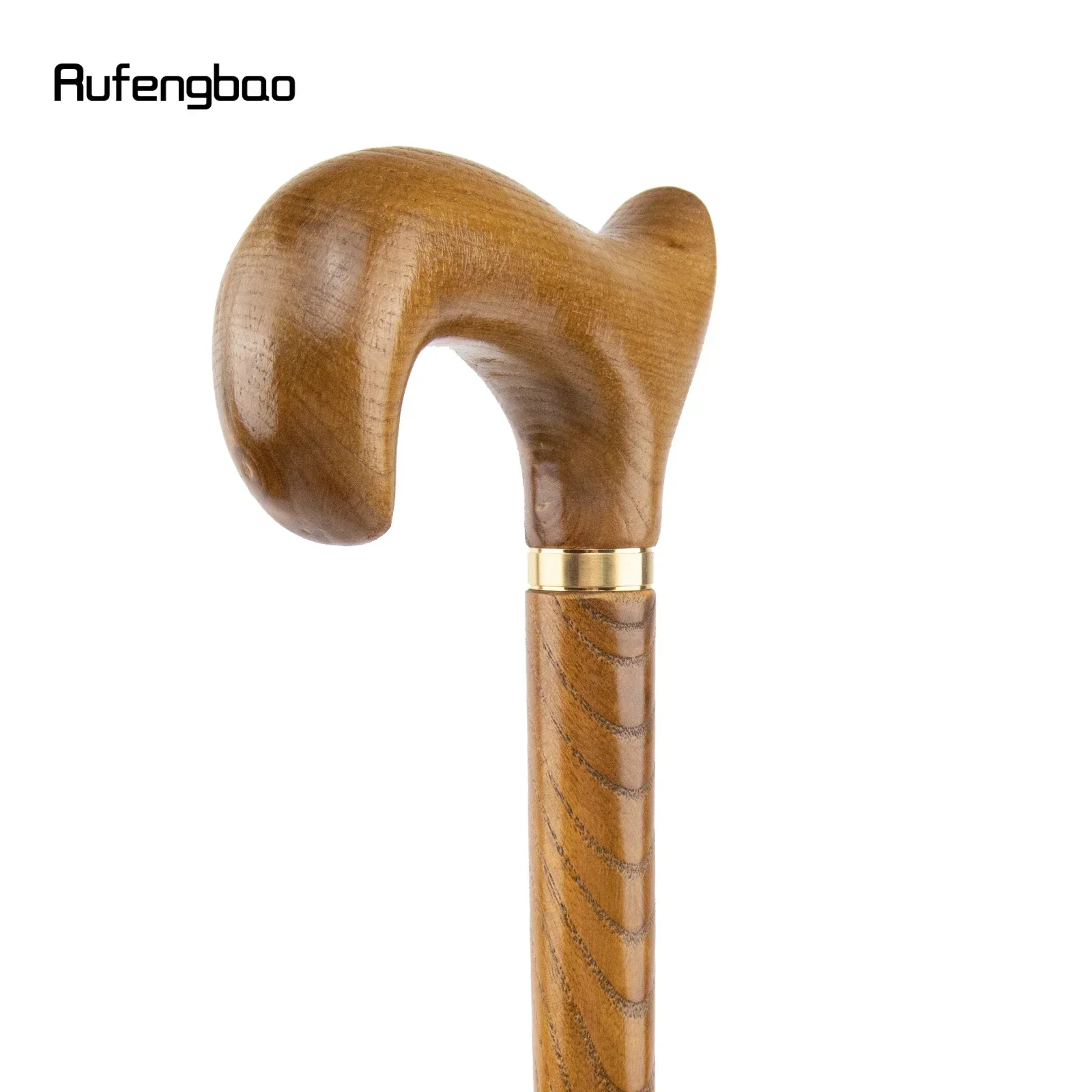 Bastón decorativo de madera amarilla para caminar, bastón decorativo para fiesta de cosplay, muleta de mazza de Halloween, 94cm
