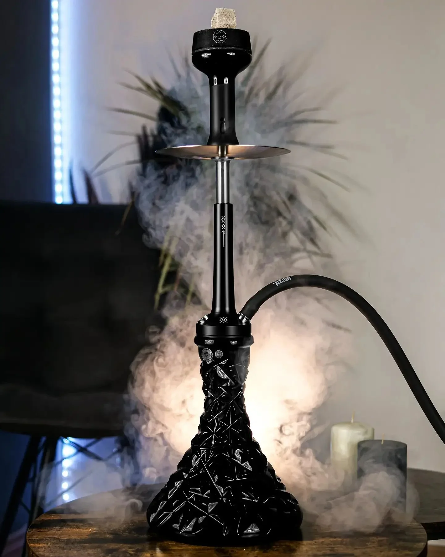 طقم شيشة دوشا 304 من الفولاذ المقاوم للصدأ طقم الشيشة الكبير للتدخين الشيشة الروسية مع زجاجة