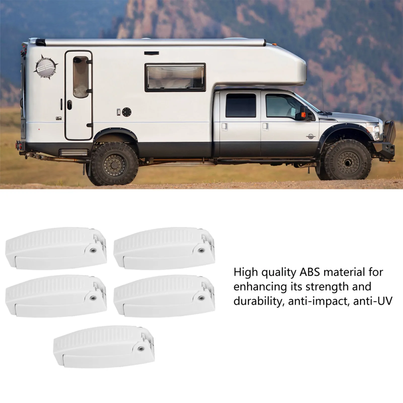 Door Catch  High Strength ABS Practical RV Door Hatch /set Strong Clamp Anti UV for Trailers Campers for RV Motorhome