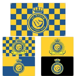 FLAGDOM 90X150CM 3X5Ft Saudi Arabia Riyadh City Football Competition Flag Polyester Printed Football Logo Banner For Decor