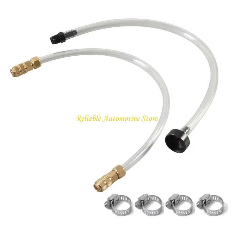 

M68B Double Component Marine Hydraulic Steering Bleed Kit Strong PVC & Brass for Air Bubble Elimination & Fluid Refilling