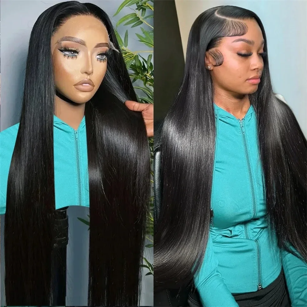 

Bone Straight Brazilian 13x4 13x6 HD Transparent Lace Front Wigs For Women 4X4 Lace Closure Remy Human Hair Wig Lace Frontal Wig