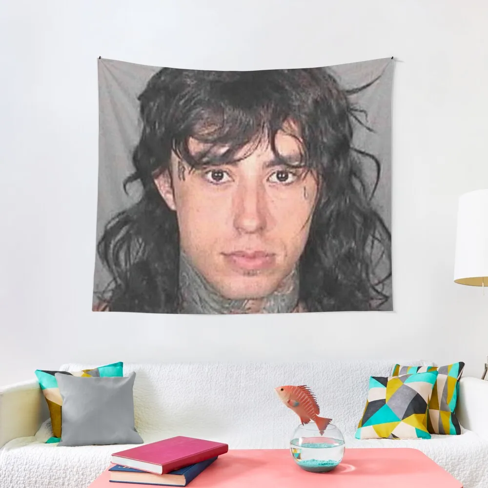 Ronnie Radke Mugshot Tapestry Wall Art Decorative Wall Mural Art Mural Tapestry