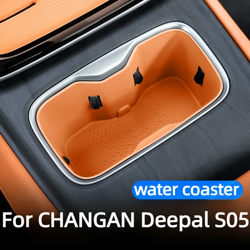 

Central Control Water Cup Pad For CHANGAN Deepal S05 Accessories 2026/2025,Silicone Anti-Slip Buffer Shock Absorption 2024
