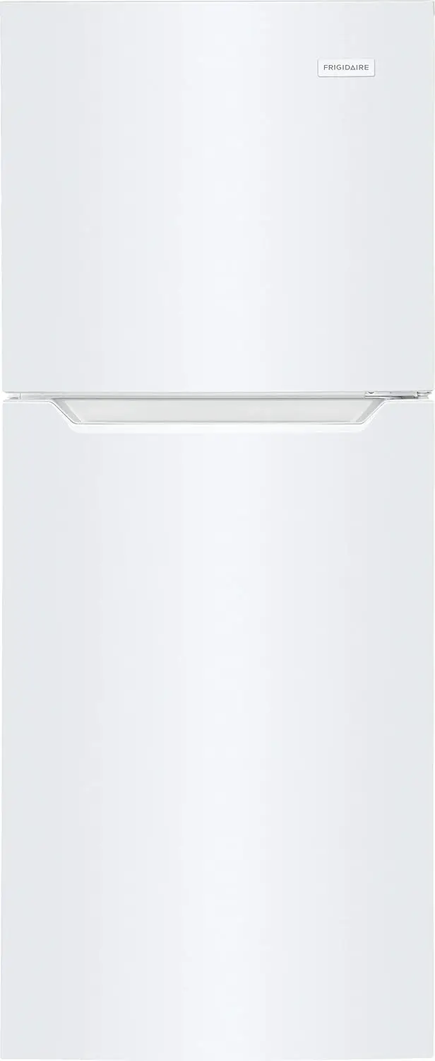 Top Freezer Refrigerator in White with Electronic Control Panel, Reversible Door Swing