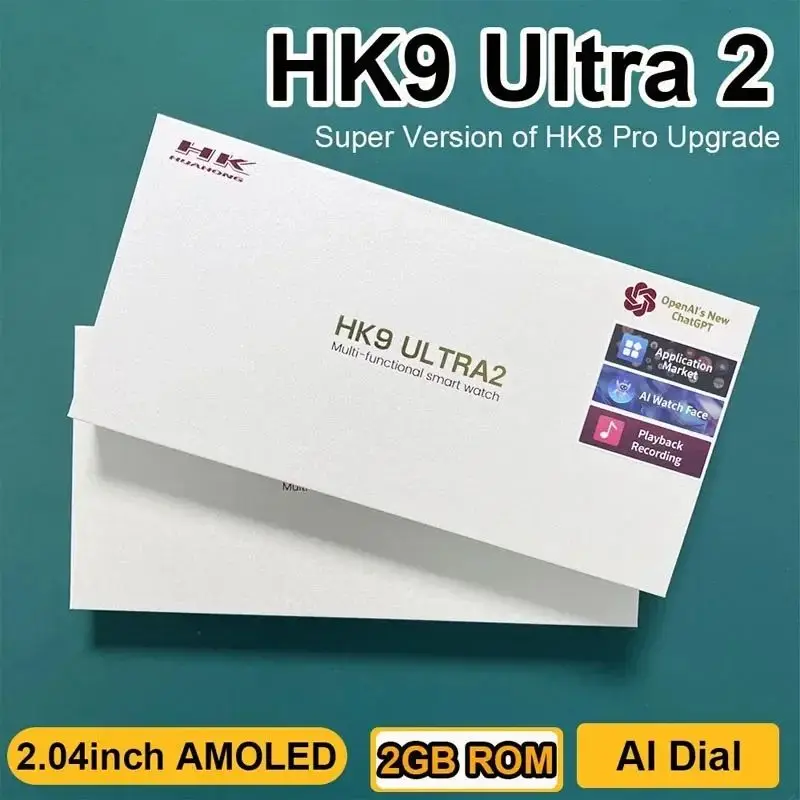 

2024 HK9 Ultra 2 AMOLED Смарт-часы для мужчин HK8 Модернизированные часы ChatGPT NFC Смарт-часы 2 ГБ ПЗУ Динамический остров Ai Циферблат для Android IOS