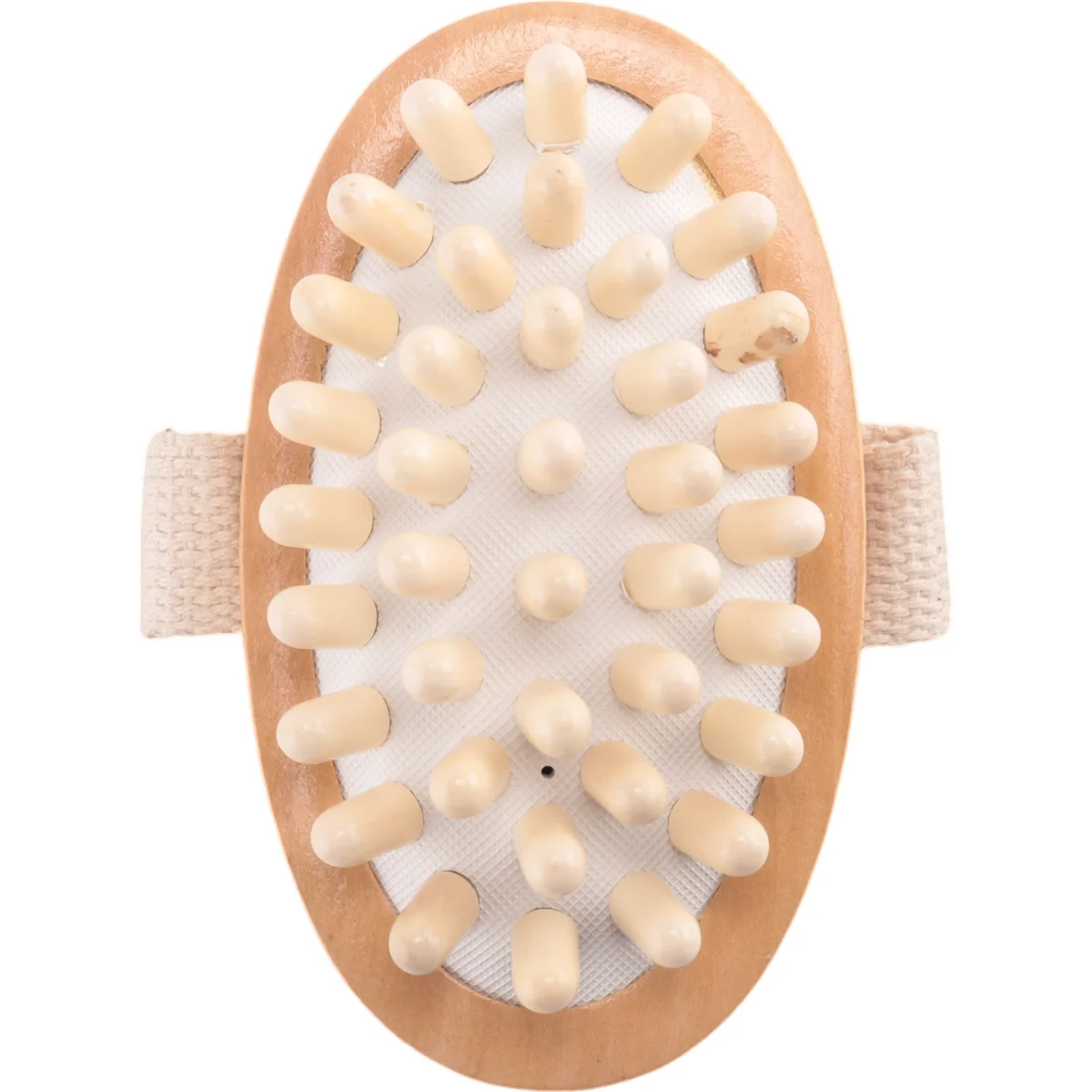 ABKB Spazzola per il corpo con massaggiatore in legno naturale tenuto in mano Riduzione della cellulite