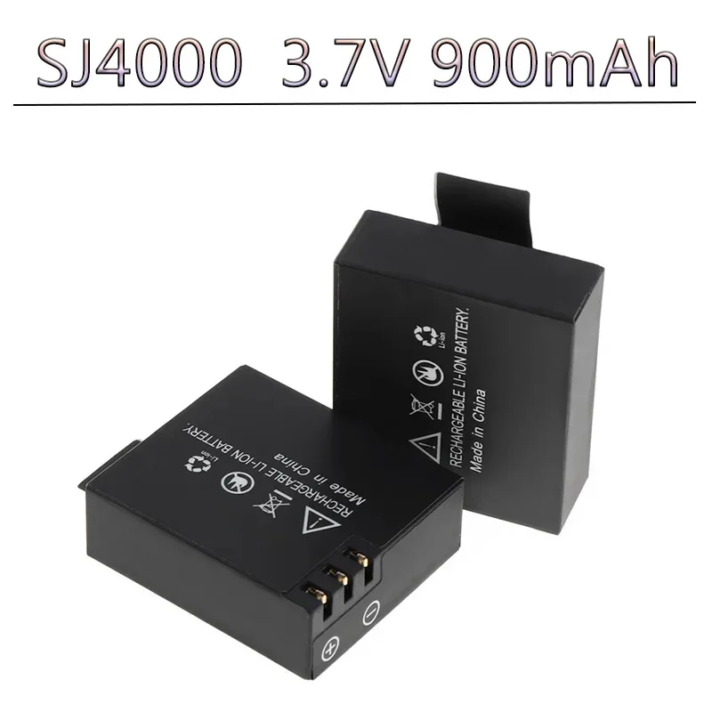 900mAh 3.7V Li-ion Rechargable Battery For SJCAM SJ4000 WiFi SJ5000 WiFi SJ6000 SJ7000 WIFi M10 SJ5000x Sport Action Camera DV