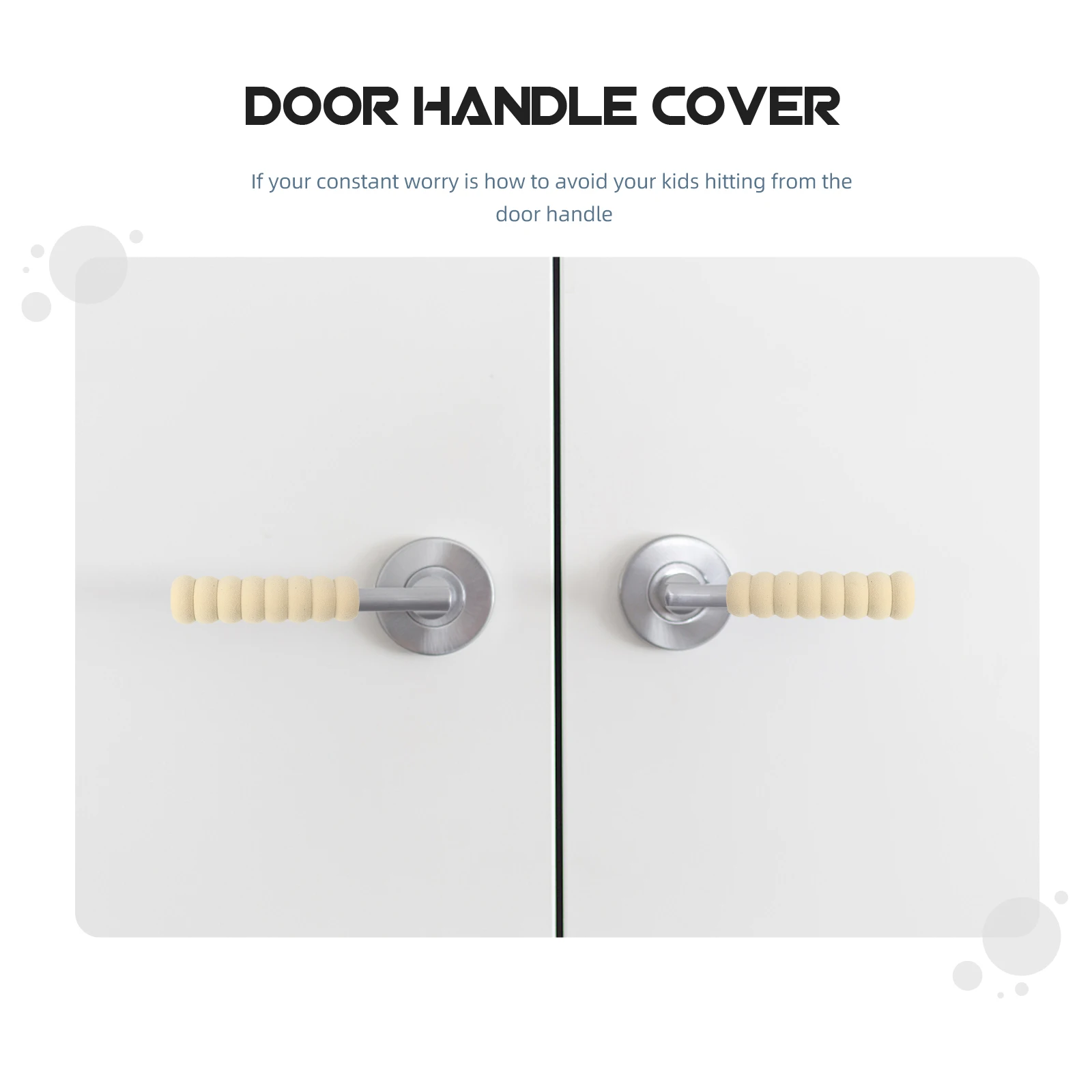 

8pcs Doorknob Wrap Thick Eva Anti-Collision Door Handle Protector Skid-Proof Waterproof Cover For All Types Of Door