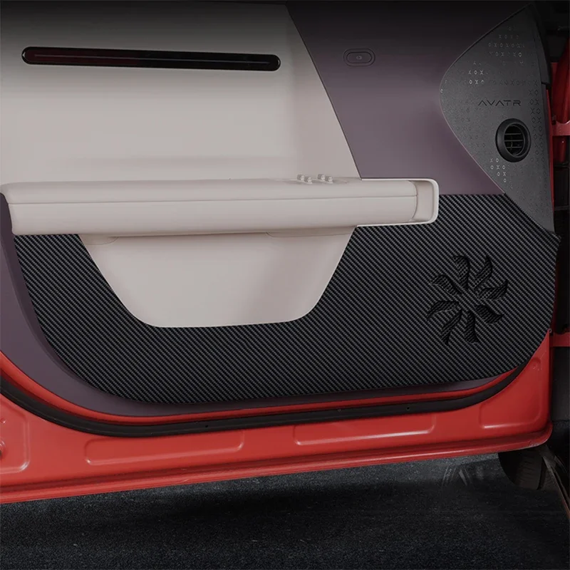 

For AVATR 06 2025 2026 2027 PU Leather Car Door Anti Kick Pad Protection Stickers Cover Protector Trim Film Auto Accessories