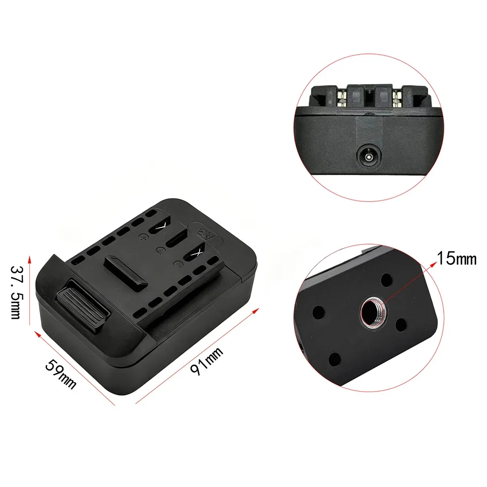 DC Head Adapter 18V Adapter DIY Battery Projects High Power Applications Battery To DC Converter Plastic Housing