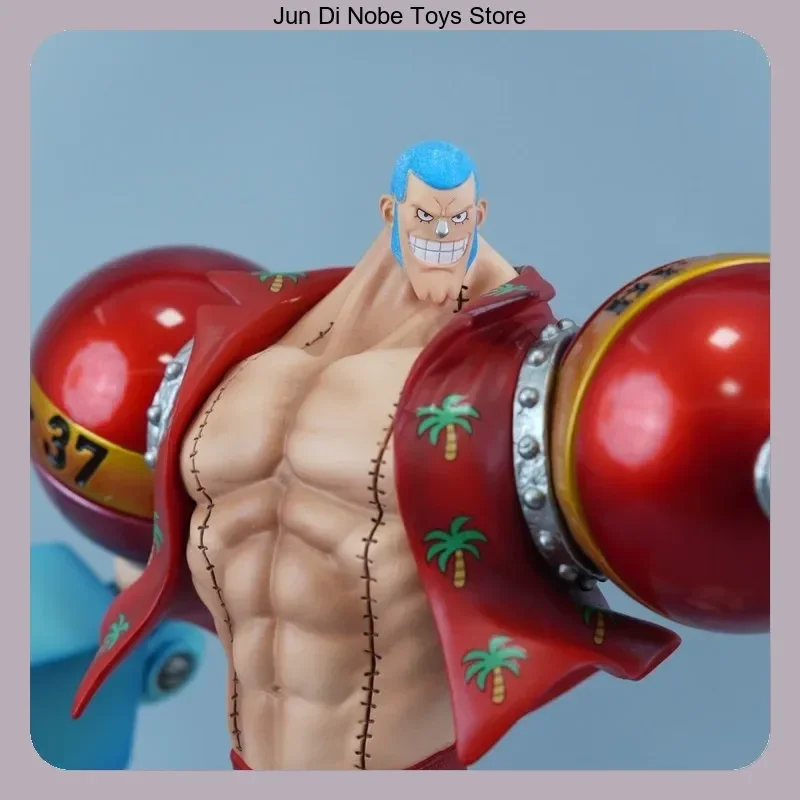 

Franky One Piece Double Head Sculpture Classic Standing Pose 28.5cm Anime Figure Statue, Desktop Decoration Gift