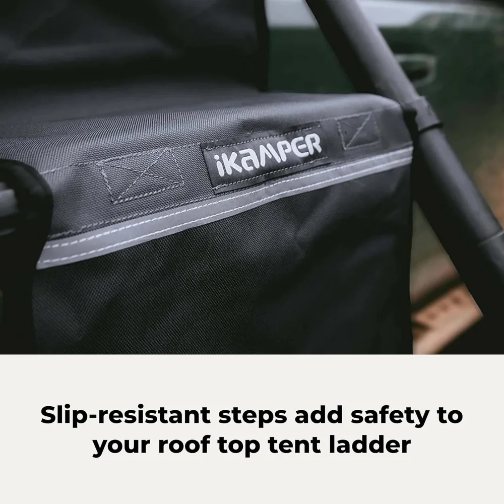 HC Steps | Ladder Step Covers for Rooftop Tents  Fits Most Telescoping Ladders| Anti-Slip, All-Weather Grip  Great for Adults